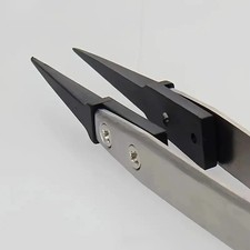 1pc ESD Safe Precision Tweezers Anti Static Heavy Duty Electronics Repair Tool