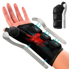 Carpal Tunnel Wrist Brace Night Support Left Hand with Metal Splint Stabilizer