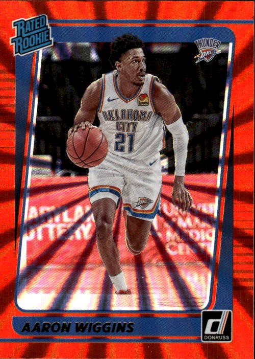 2021-22 Donruss Aaron Wiggins #241 Holo Orange Laser Oklahoma City Thunder 24I