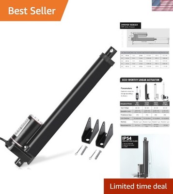 Durable High-Speed 10'' Linear Actuator 12V - Lightweight & Corrosion-Resistant
