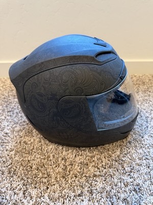Icon Airmada Helmet Paisley Black SIZE L | eBay