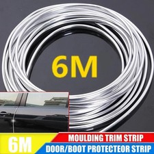 20ft Car Chrome Moulding Trim Strip Auto Door Edge Scratch Guard Protector Cover 20ft Car Chrome Moulding Trim Strip Auto Door Edge Scratch Guard Protector Cover