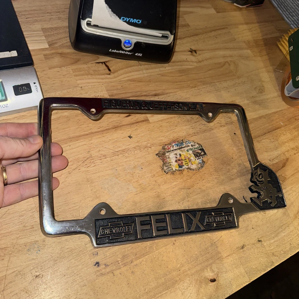 Felix Cat License Plate Topper Frame Chevy Chevrolet Automobile Car Truck READ - Image 3 of 4