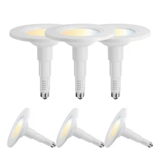 5/6 Inch 5CCT Retrofit LED Recessed Lighting 6 Pack, Adjustable 5CCT 2700K-50...