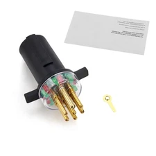 7-Way Round Pin Tractor Trailer Light Circuit Testers Fit IPA 7865L Connector