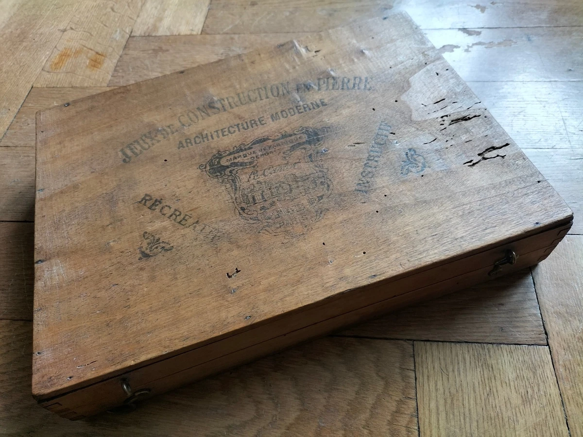 Jeu De Construction En Bois Vintage Garnier Numéro 5 - Occasion - Maison Ancienne à Monter