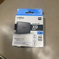 Crucial X9 Pro 4TB USB-C Portable External SSD (CT4000X9PROSSD9)
