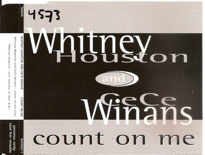 WHITNEY HOUSTON & CECE WINANS - count on me PROMO CDM 2TR EU REL. 1995