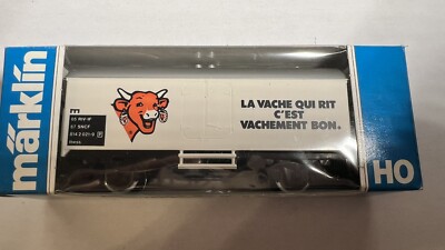 N 69 - Wagon marchandise LA VACHE QUI RIT MARKLIN HO NEUF Boîte