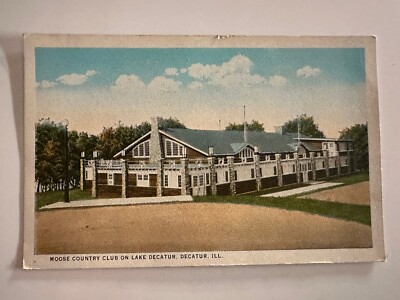 Decatur IL-Illinois, Moose Country Club Vintage Postcard (1K) | eBay