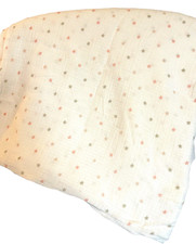 Aden by Aden  Anais Baby Oh Girl Swaddle Blanket White Pink Brown Tan Star