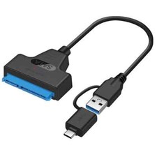 Type C USB 3.0 Male to SATA 22 Pin 2.5 Inch Hard disk driver SSD Adapter C