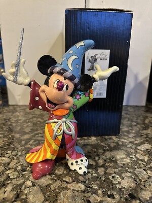 Britto Disney Fantasia Sorcerer Mickey Mouse Pop Art Figurine