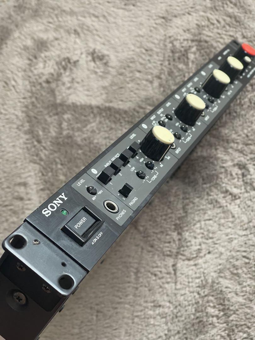 作動良好　SONY　オーディオミキサーSRP-X6004　XLR RCA接続 SONY SRP-X6004 Audio Mixer 4-channel audio mixer Working