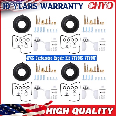 4X Carburetor Repair Kit for honda V45 Magna 700 VF750S VF750F diaphragm & Float