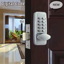 Universal Mechanical Door Lock Kit Keyless Knob Keypad Digital Code Password USA