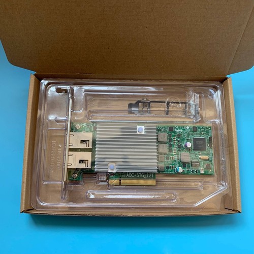 SUPERMICRO AOC-STG-I2T 2-PORT RJ45 10GbE NETWORK ADAPTER CARD (INTEL X540-T2) - Picture 2 of 5