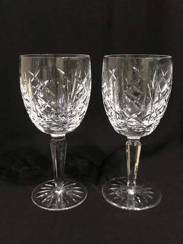Vintage WATERFORD CRYSTAL GLENGARRIFF WHITE WINE GLASS Old Mark