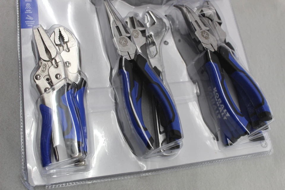 Nuevo JUEGO DE ALICATES Y LLAVES DE COBALTO (10 PIEZAS) Comfort Grip #04642 R2B Foto 3 de 3