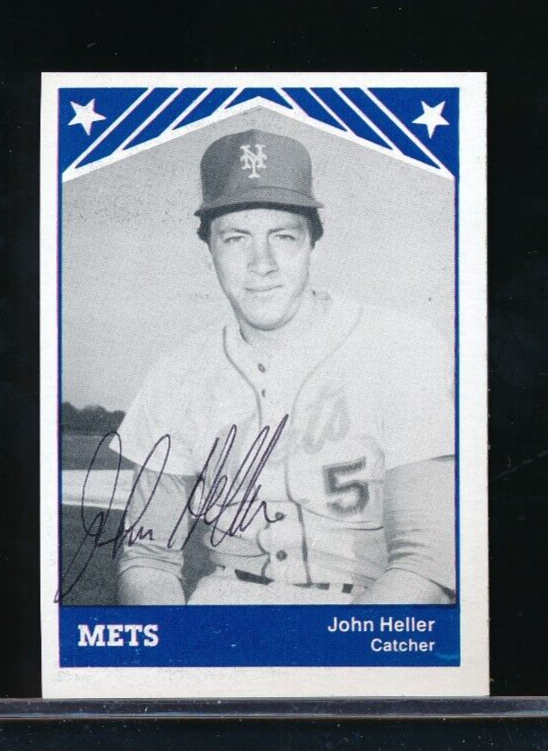1983 TCMA Lynchburg Mets #17 John Heller signed auto autograph