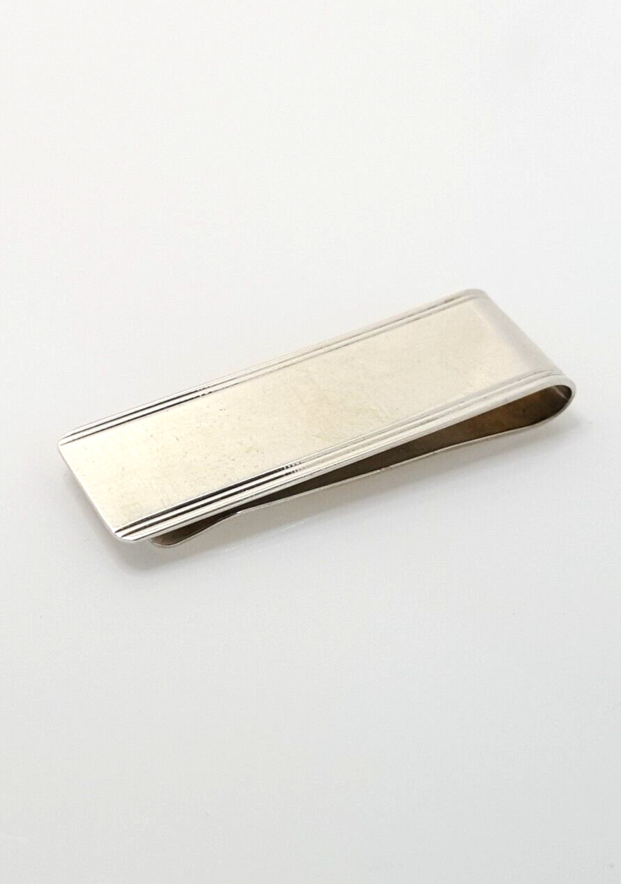 Fully UK Hallmarked Solid Silver Money Clip 925 S… - image 6