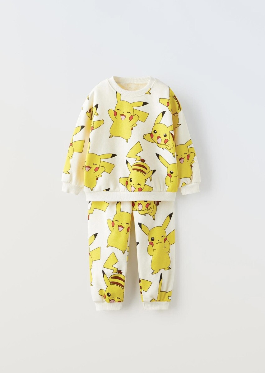 ZARA バギショーツ　アニマル NWT ZARA PLUSH PIKACHU POKÉMON ™ SWEATSHIRT AND PANTS
