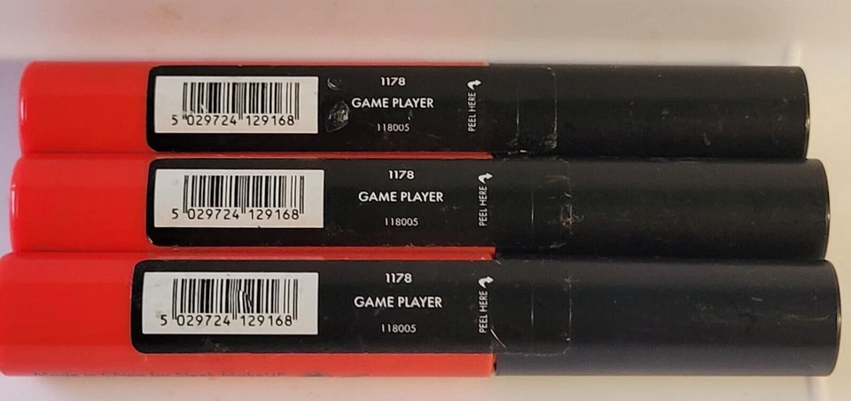 Гладкий макияж кромки выстрел блеск для губ - игра игрок (лот из 3) - новый с печатью - Изображение 2 из 4