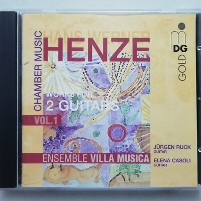 Henze: Chamber Music Vol. 1 / Jürgen Ruck / Elena Casoli / MDG CD MDG 304 0881-2