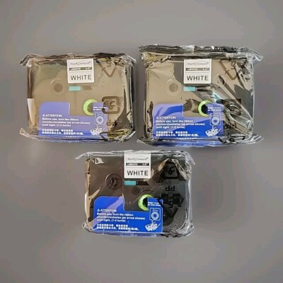 Mark Domain Label Maker Tape 3pc Bundle 12mm x 8mm White