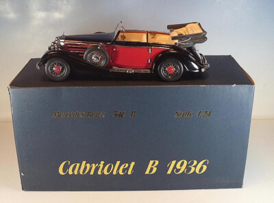 CMC 1/24 Mercedes Benz 540 K Cabriolet b (1936) schwarz/rot OVP #3954