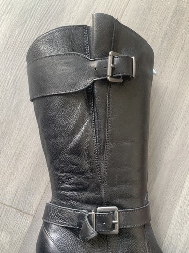 Footglove Wider Fit Mid Calf Boots Sz 5.Footglove Black Leather Zip Winter Boots - Picture 8 of 8