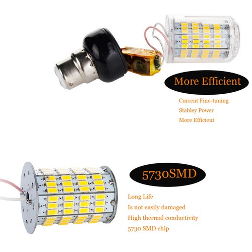 Led Corn Light Bulbs E27 Lamp B22 High-power E27 e14 e26 e12 Bedroom Room Super - Picture 6 of 19