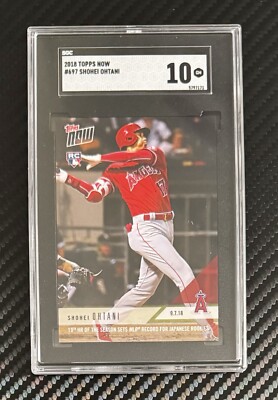 2018 Topps Now #697 Shohei Ohtani RC SGC 10 Gem Mint Rookie