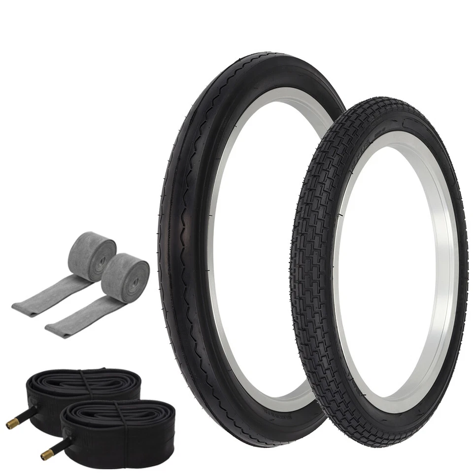 VINTAGE SCHWINN STYLE BRICK 16 X 1.75 S2 REIFEN MIT 20 X 2.125 S2 SLICK REIFEN 6 STK.