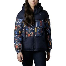 COLUMBIA Women's Pike Lake II Insulated Navy Blue Spell Out
