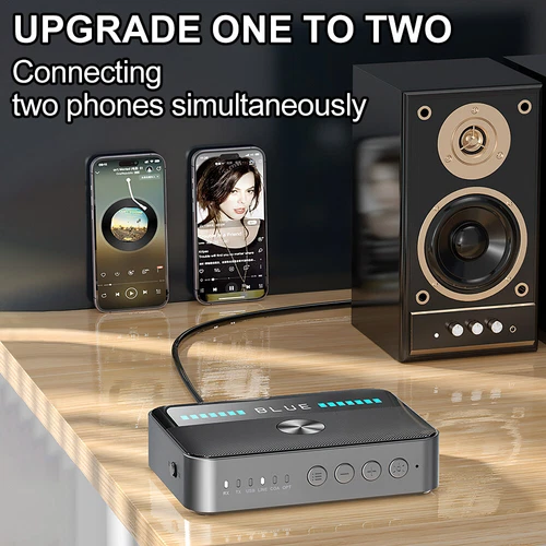 Wireless Bluetooth 5.3 Audio Transmitter NFC Receiver Stereo HiFi Adapter AUX DE - Bild 10 von 40