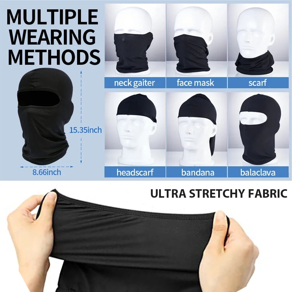 Balaclava Full Face Mask UV Protection Ski Sun Hood Tactical