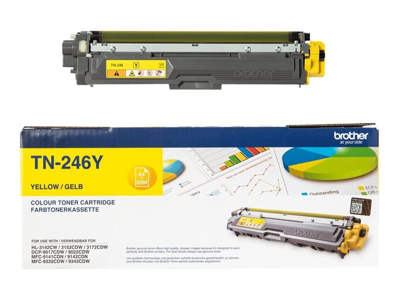 Brother TN-246Y Gelb Toner 246 Originale Unità toner Unità toner TN246Y