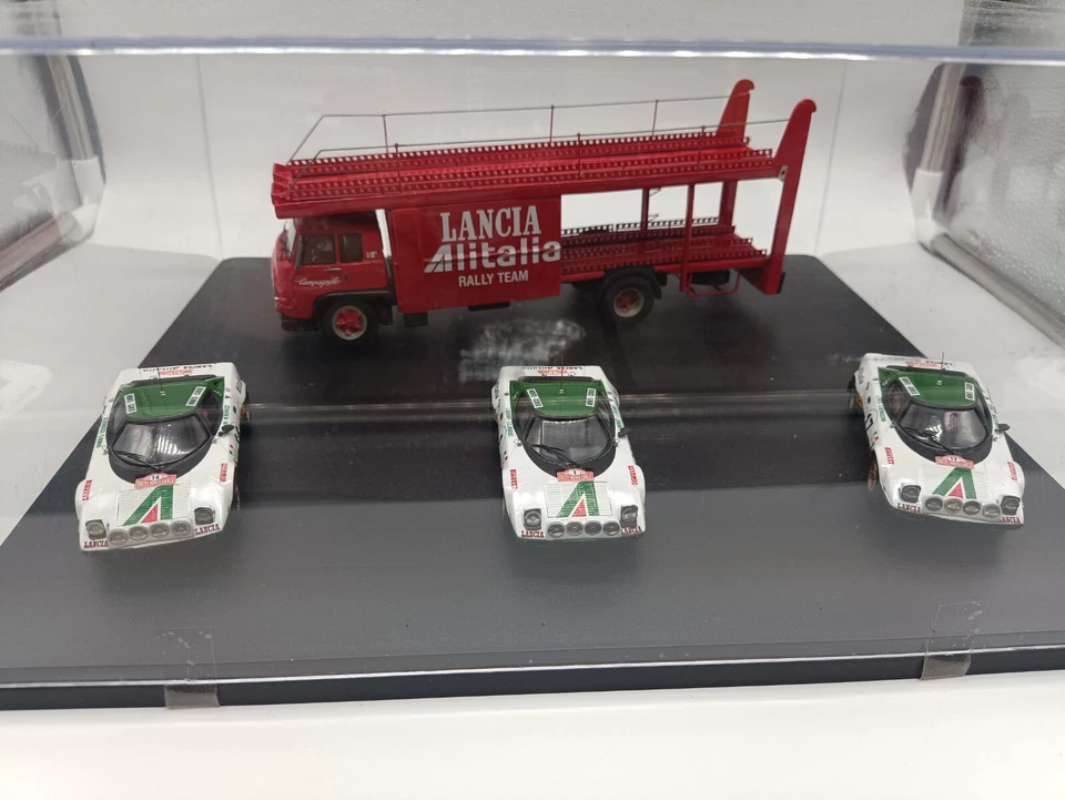 Fiat 683N + 2 Lancia Stratos Alitalia Rally 1/43 ARENA IL MAGGIOLINO kit built § - Immagine 2 di 4