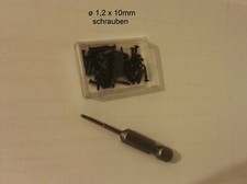  Startset 50 SCHWELLEN-GLEISSCHRAUBEN ø1,2 x 10mm für Spur H0, N, Z und mehr 