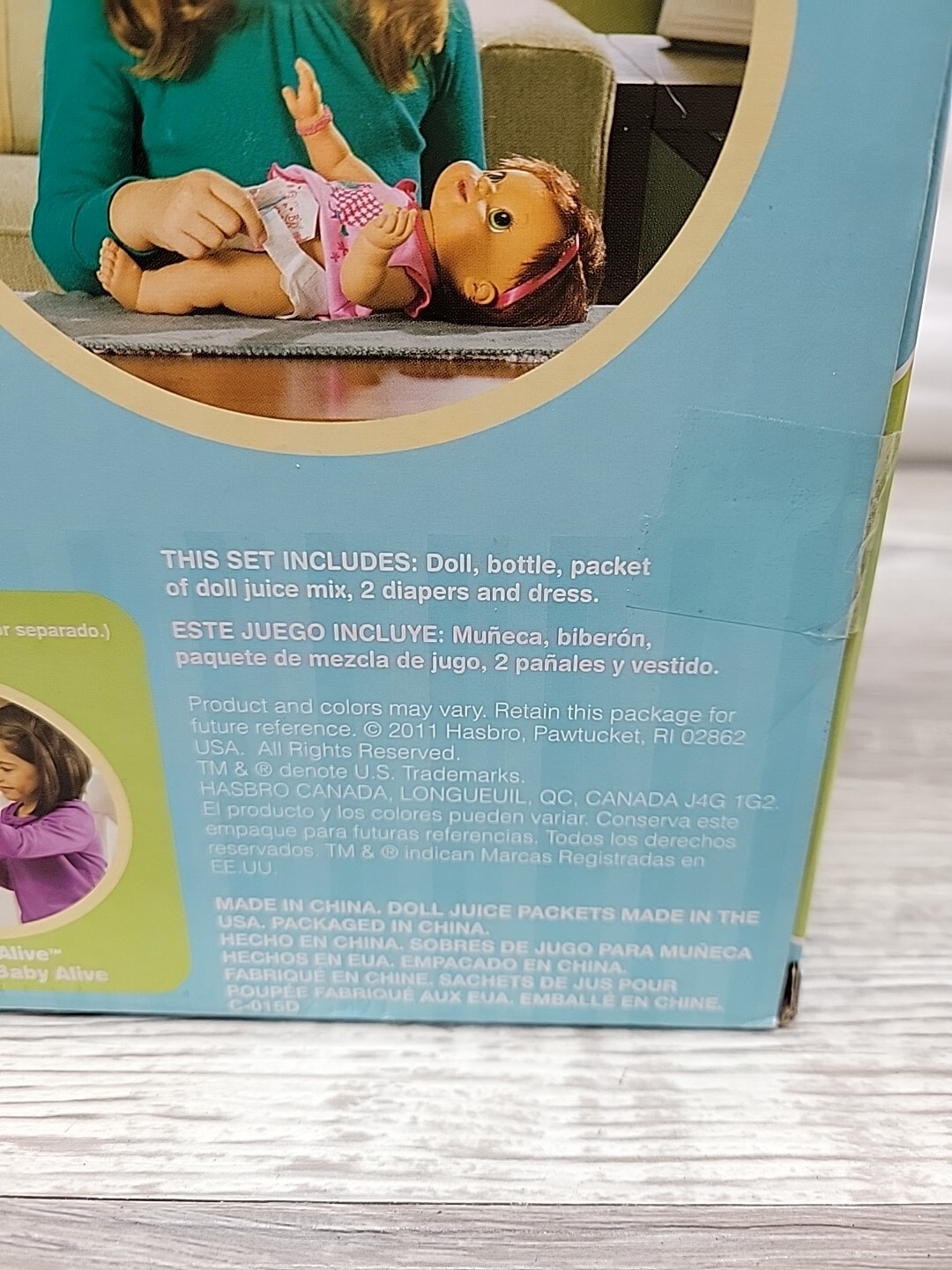 NEW 2011 Baby Alive Wets N Wiggles Girl Doll Moves Laughs Drinks Hasbro