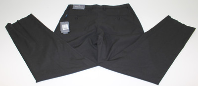 NWT Daniel Hechter Paris 33x30 Pants Flat Dress Men Straight Black MSRP $85 PV99
