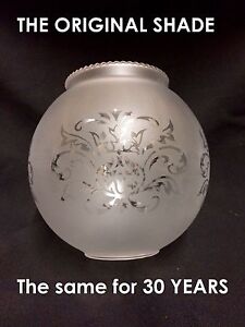 The Bola Frosted Clear Clip On, Replacement Frosted Glass Globe Lamp Shades Uk