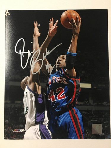 vin baker new york knicks signed autographed 8x10 photo