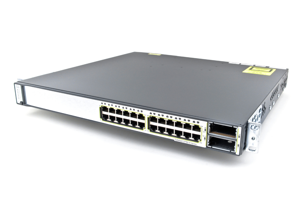 ※しめじ【CCNA、CCNP】2台CISCO WS-C3750 Cisco WS-C3750-24FS-S 24 100 Base-FX ports, 2 1000 Base-X Switch