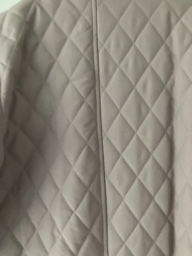 Women's Blair quilted light khaki coat size Med 31" long Nwt lined - Picture 5 of 6