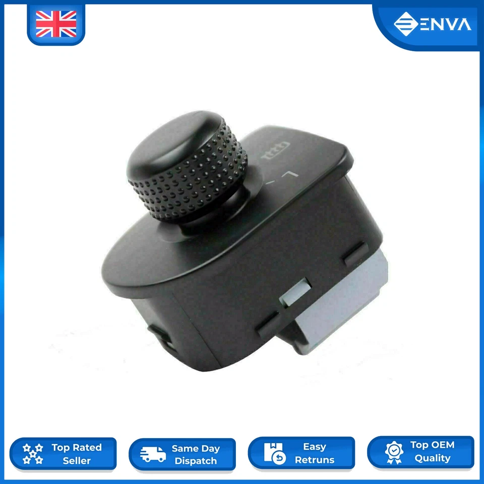 Electric Wing Mirror Control Switch for Seat Toledo, Leon 1999 - 2005 1J1959565F - Image 2 of 3