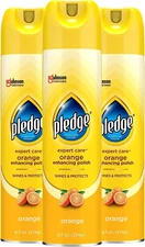 Enhancing Polish, Wood & Furniture Spray, Orange Scent, 9.7Oz (Pack of 3)