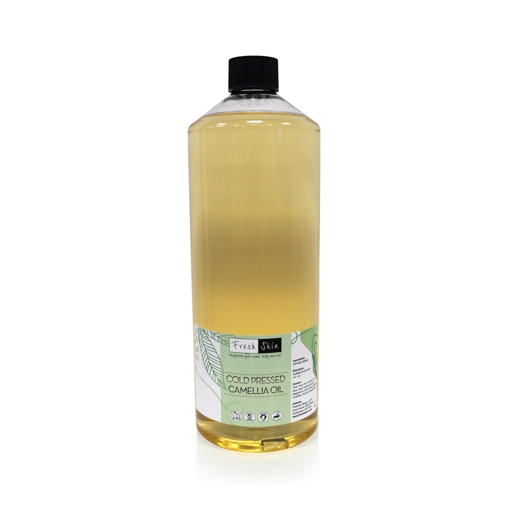1 Litre Camellia Oil (1000ml) | 100% Pure & Natural Cold Pressed Carrier Oil