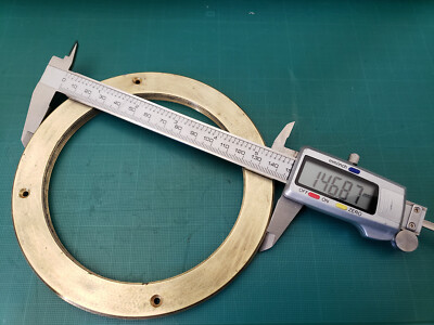 Messing Befestigungsflansch Sicherungsring 147mm für Messinglinsen D=112mm